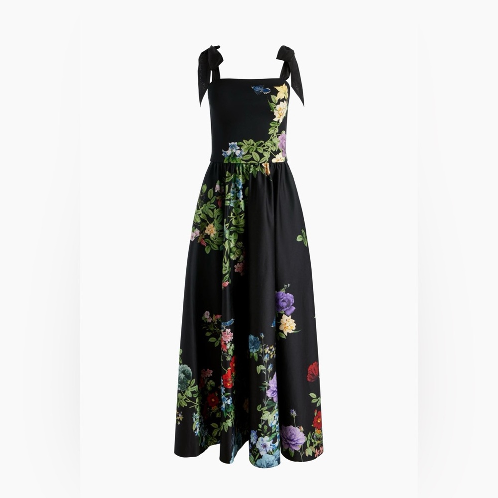 Alice + Olivia Oriana Drop Waist Midi Dress